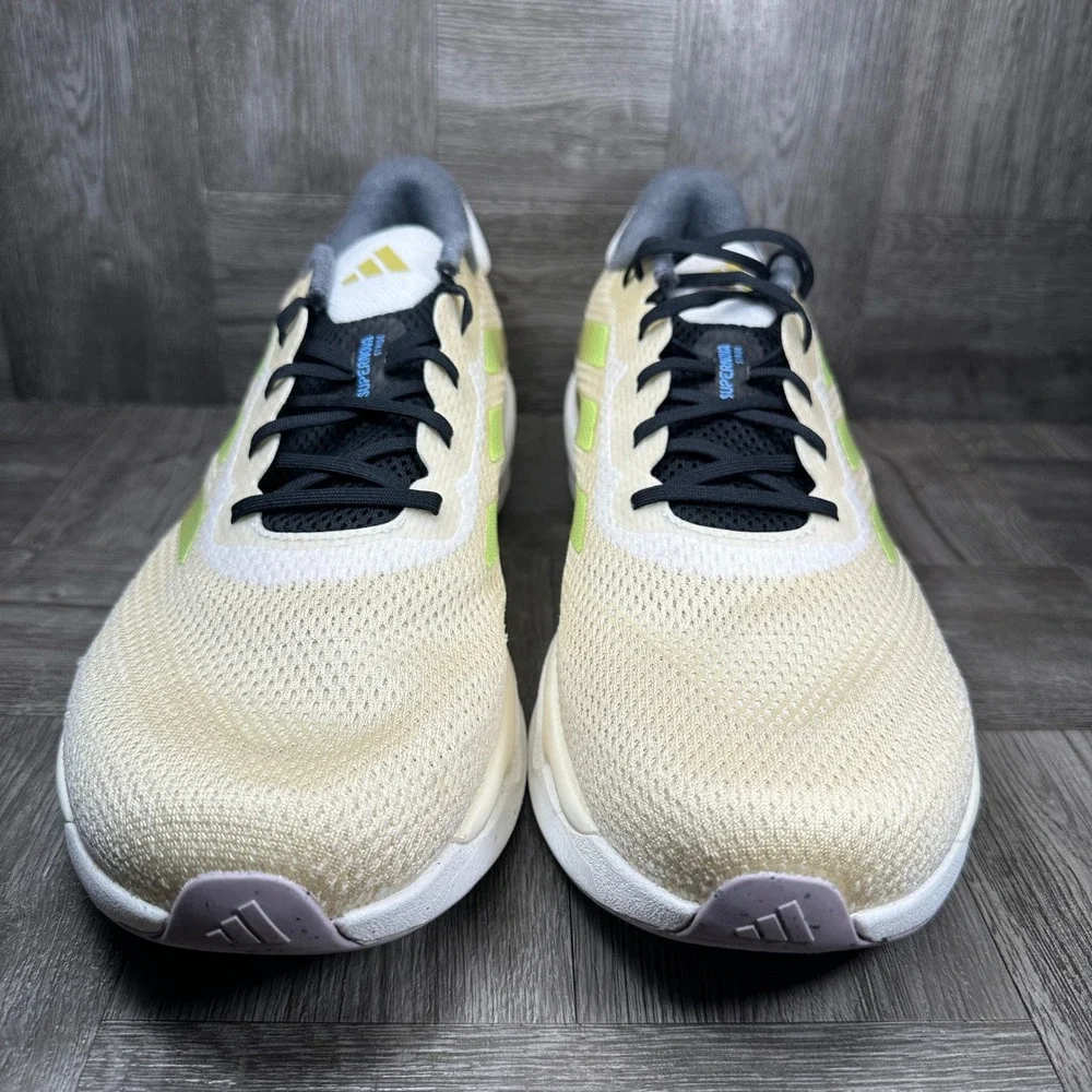 Adidas Supernova Stride MFTP Mens 13 Cream Lime Green Running NEW IG8322